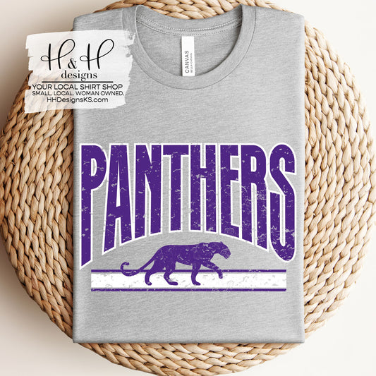 Royal Valley Panthers Distressed Warp