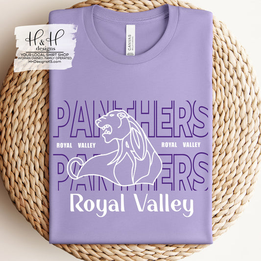Royal Valley Panthers Hallow Outline ~ HH193
