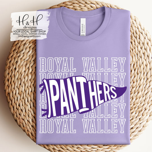 Royal Valley Panthers Pennant Stack