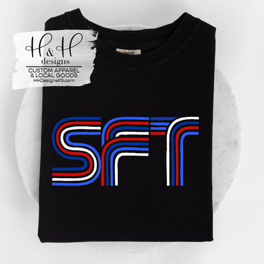 Santa Fe Trail Lined Initials