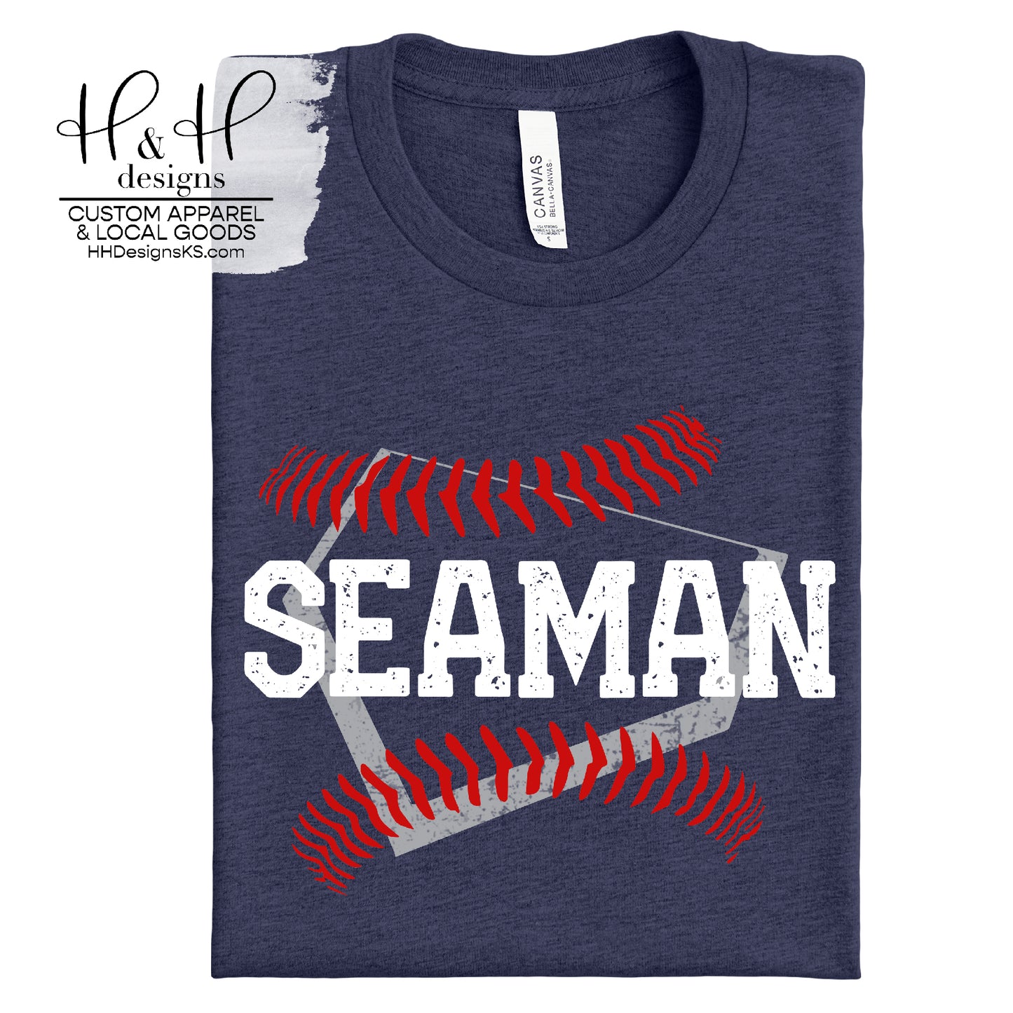 Seaman Distressed Home Plate Seams