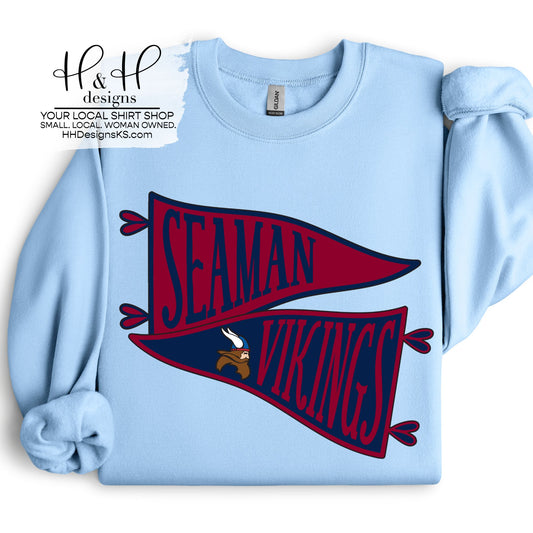Seaman Vikings Mascot Pennant Stack ~ HH167