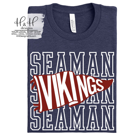 Seaman Vikings Pennant Stack