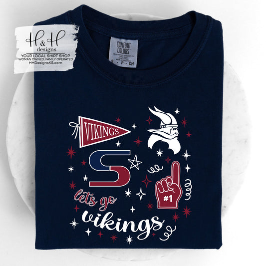 Seaman Vikings Red Game Day Spirit ~ HH248