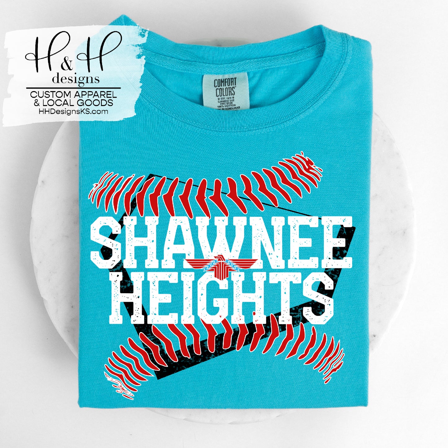 Shawnee Heights Distressed Home Plate Seams