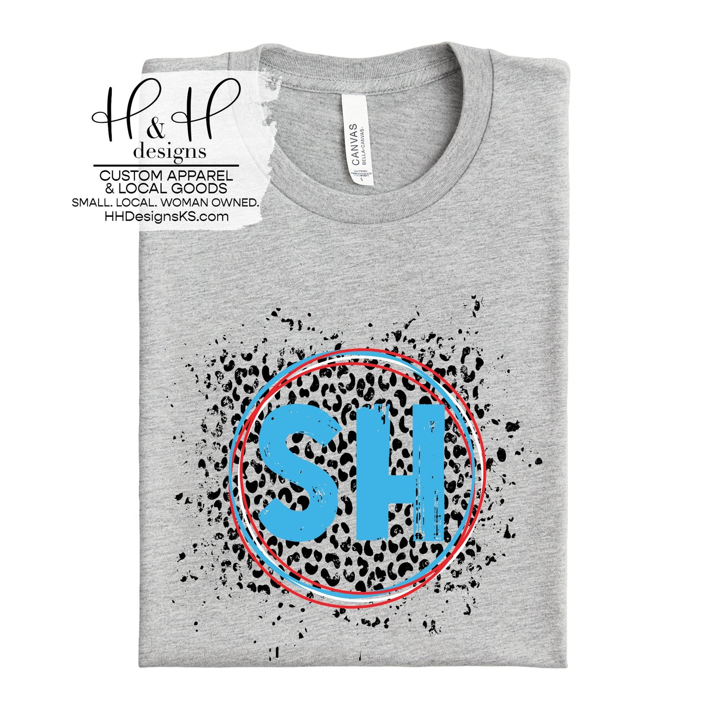 Shawnee Heights Round Leopard Splatter