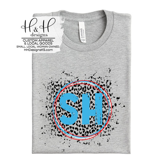 Shawnee Heights Round Leopard Splatter