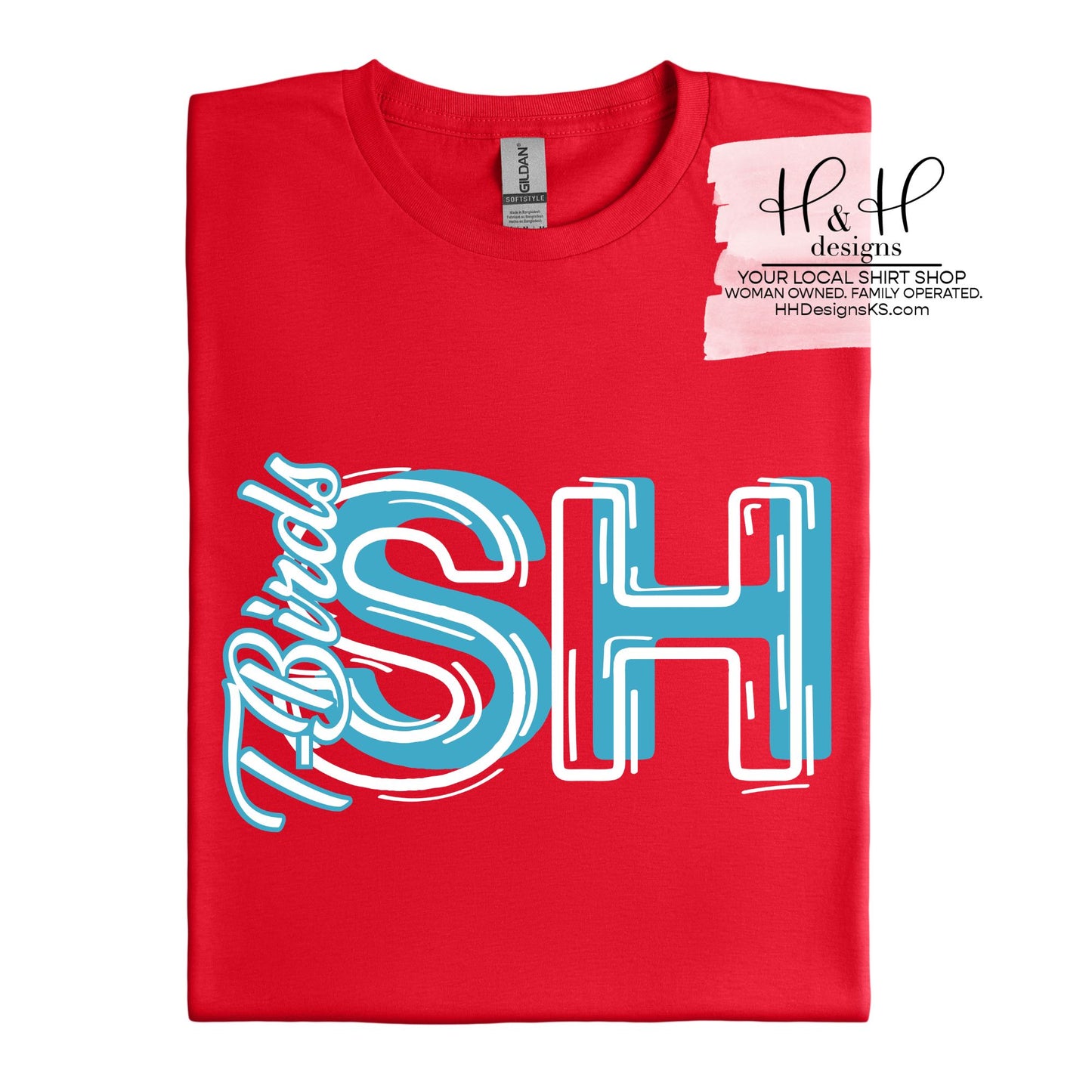 Shawnee Heights Sketch Initials ~ HH819