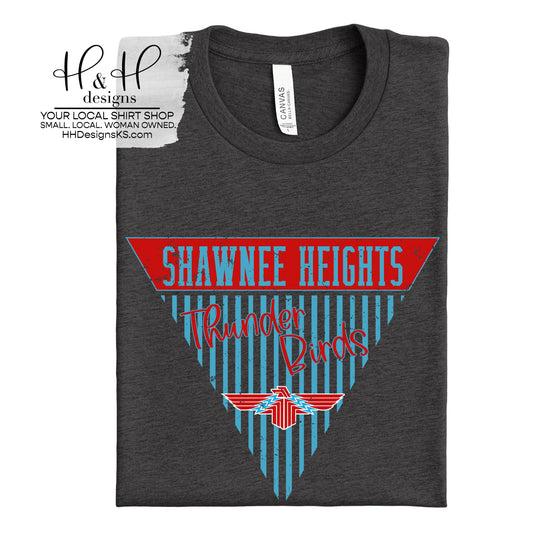 Shawnee Heights Striped Pennants ~ HH118