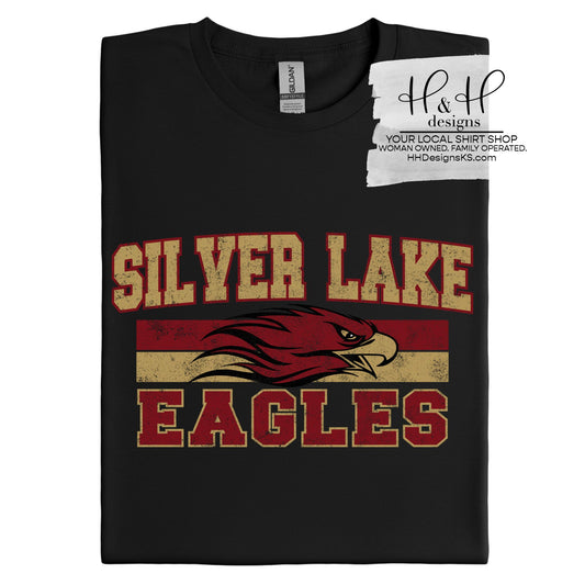 Silver Lake Eagles Distressed Double Line ~ Silver Lake Post Prom Fundraiser