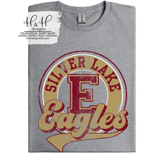 Silver Lake Eagles Distressed Round ~ Silver Lake Post Prom Fundraiser