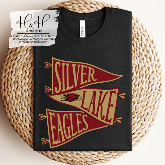 Silver Lake Eagles Mascot Pennant Stack ~ HH169