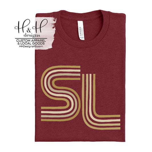 Silver Lake Lined Initials