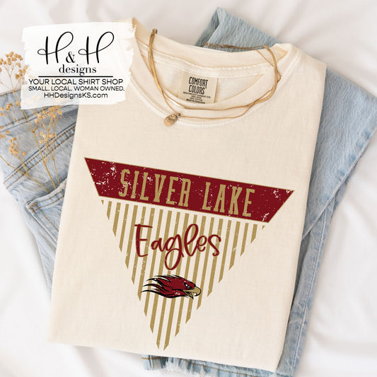 Silver Lake Striped Pennants ~ HH119
