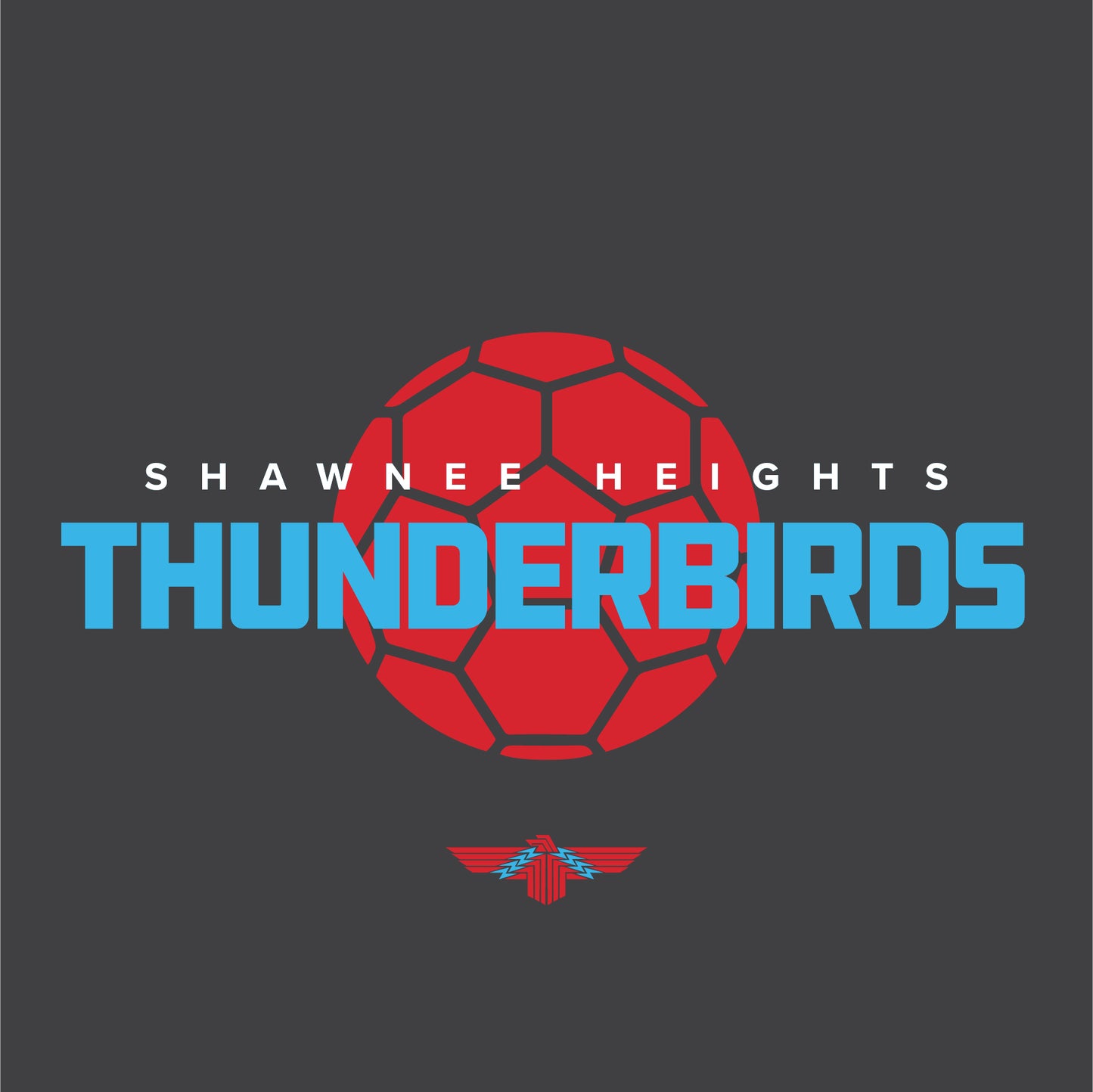 Shawnee Heights Thunderbirds Soccer with Logo -Shawnee Heights Soccer