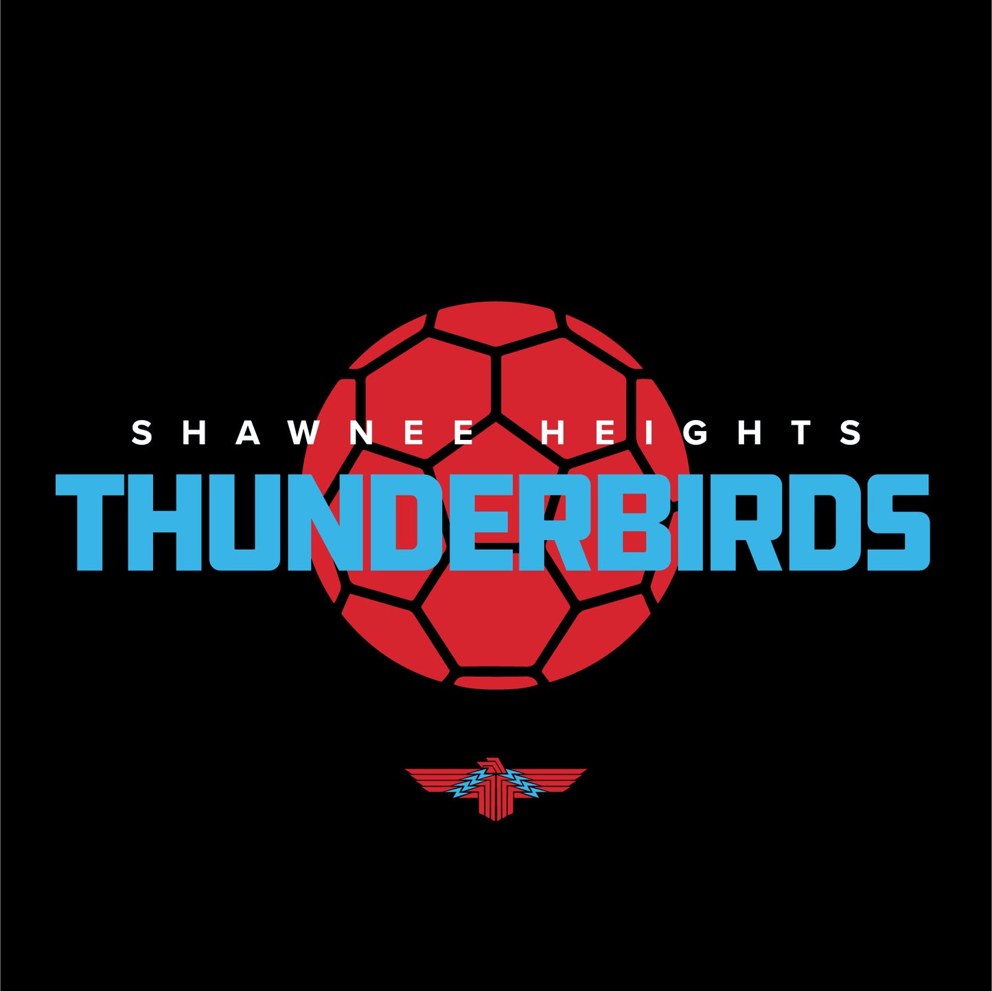 Shawnee Heights Thunderbirds Soccer with Logo -Shawnee Heights Soccer