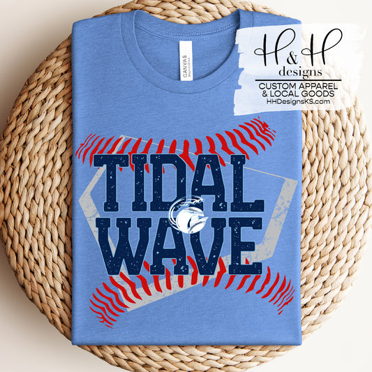 Tidal Wave Distressed Home Plate Seams ~ Tidal Wave Baseball