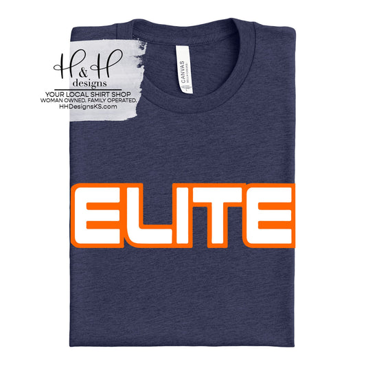 Topeka Elite Volleyball White and Orange Official ~ Topeka Elite Volleyball ~ HH784