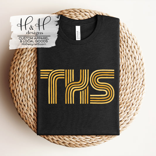 Topeka High Lined Initials