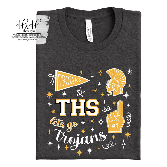 Topeka High Trojans Game Day Spirit ~ HH255