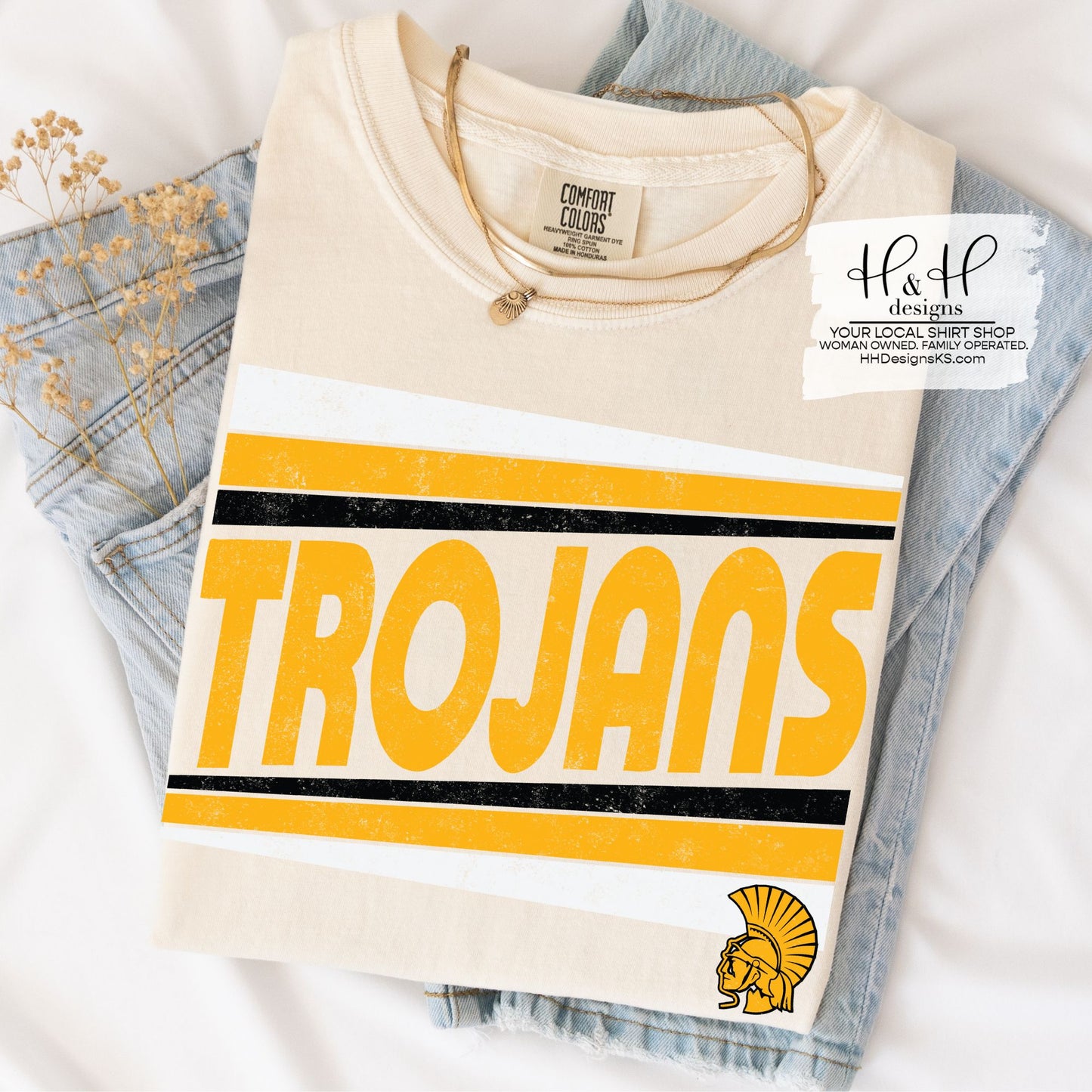 Topeka High Trojans Triple Triangle