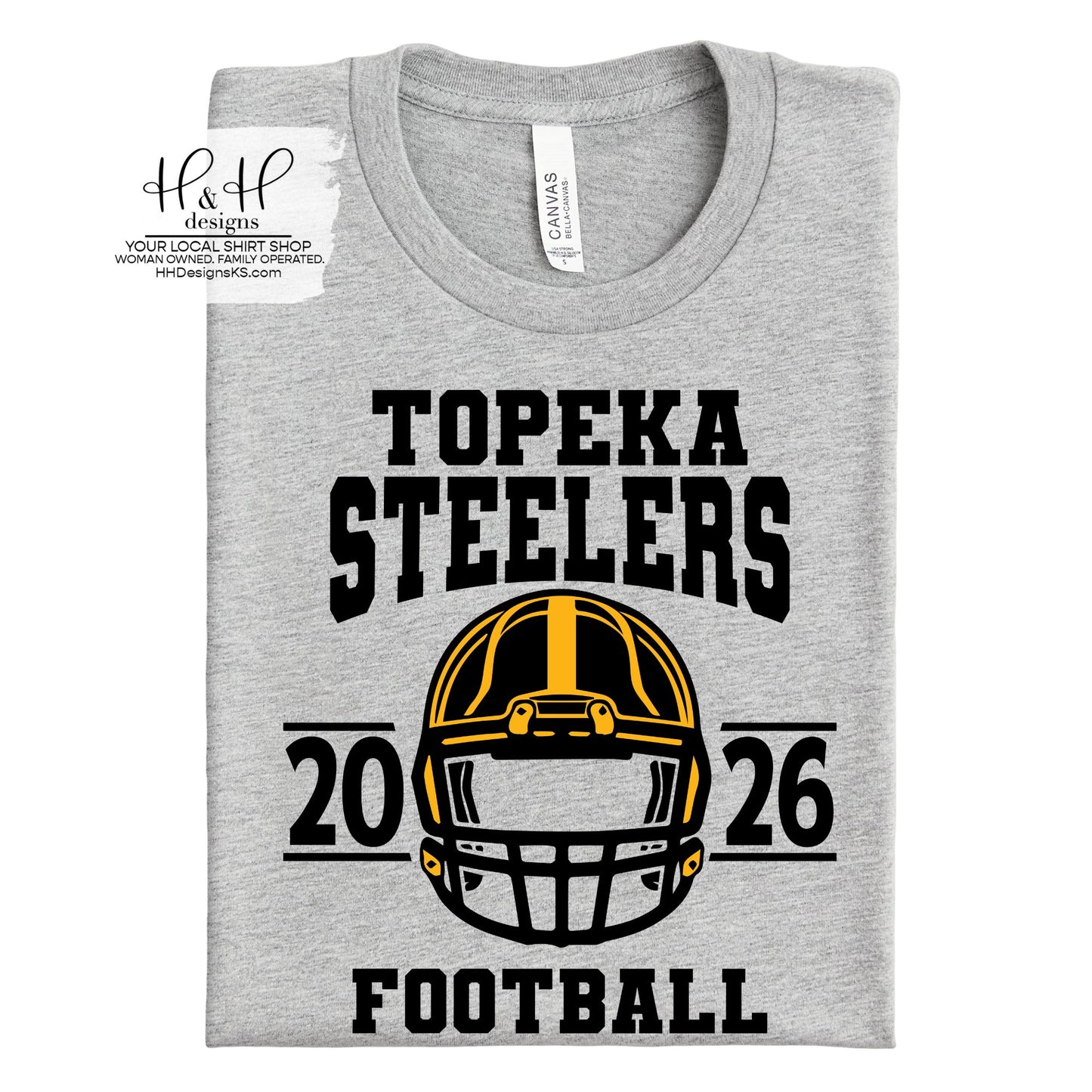 Topeka Steelers Football Helmet ~ HH672