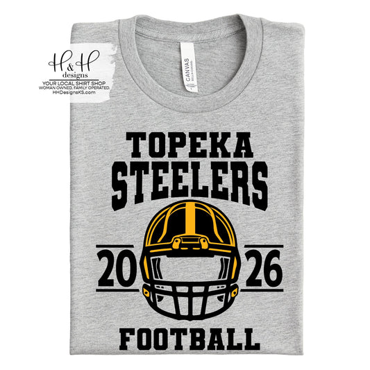 Topeka Steelers Football Helmet ~ HH672
