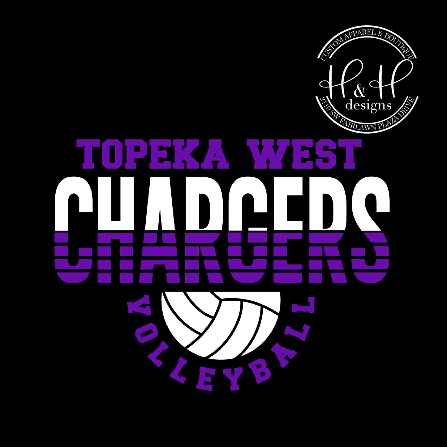 Topeka West Chargers Volleyball 2023 -Topeka West OFFICIAL Spirit Wear