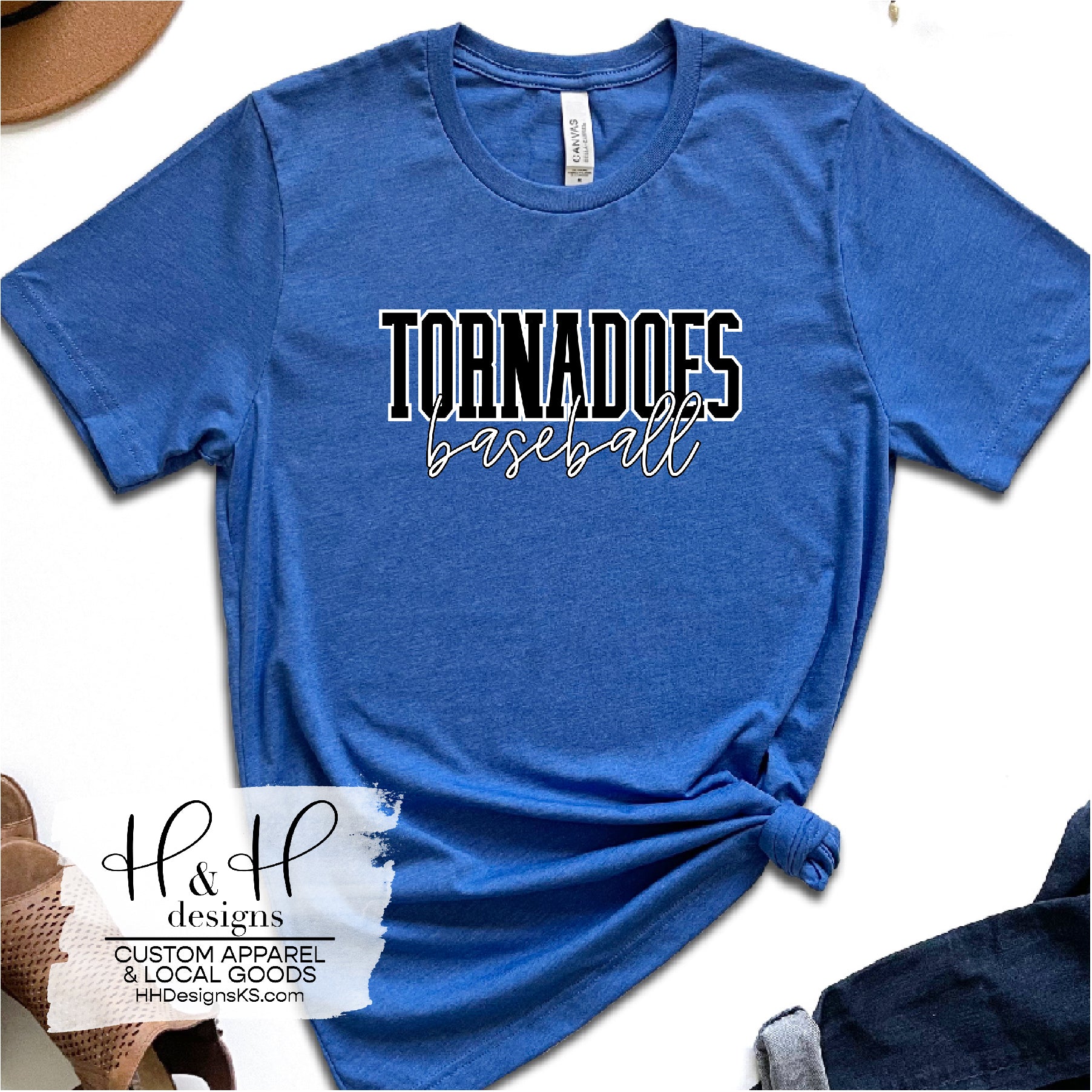 Tornadoes Block Script - Topeka Tornadoes Baseball – H&H Designs LLC