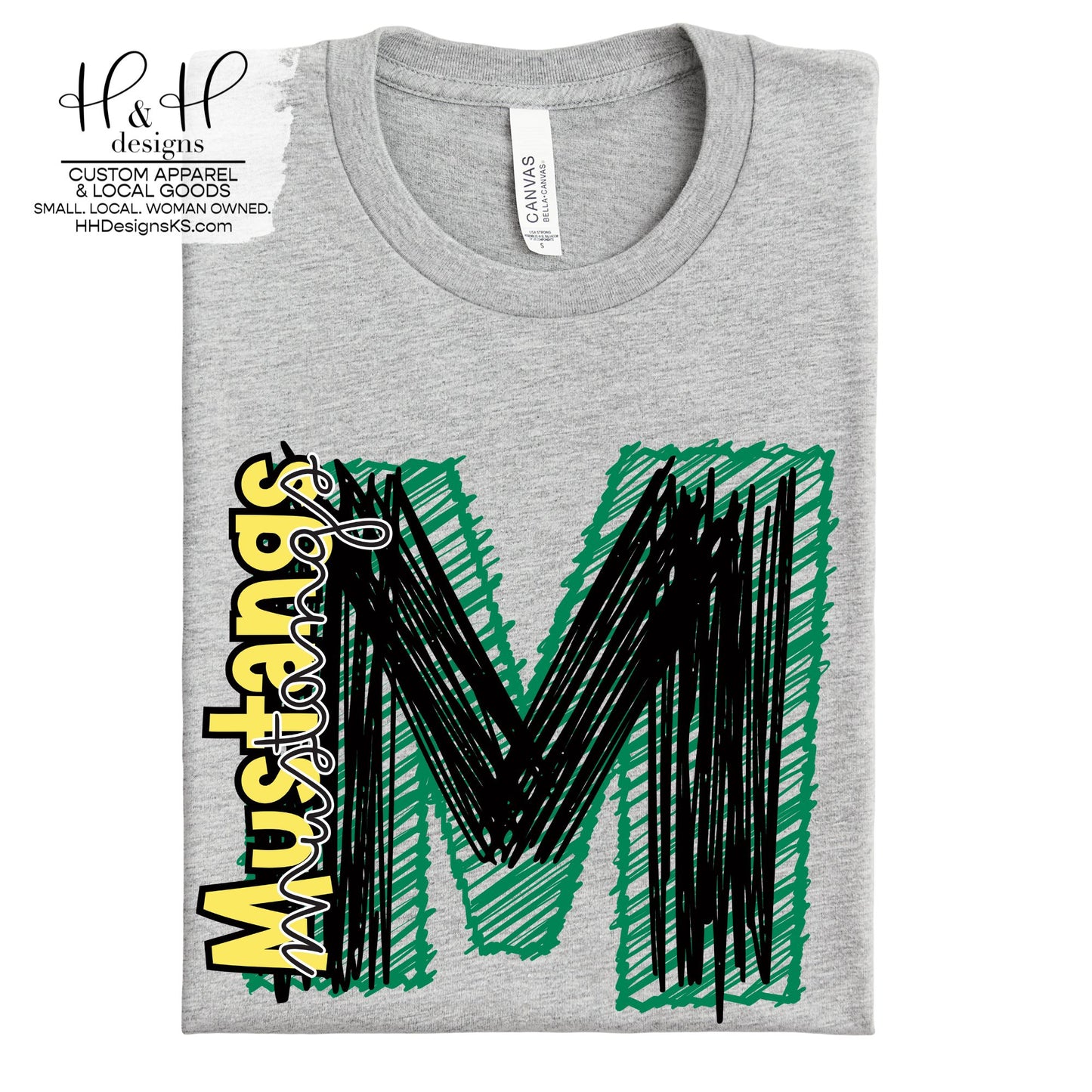 Mustangs Scribble ~ Grant Elementary