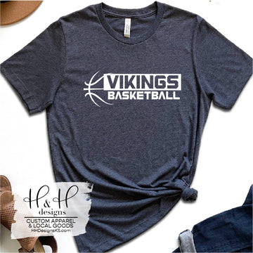 Vikings Basketball Knockout Block