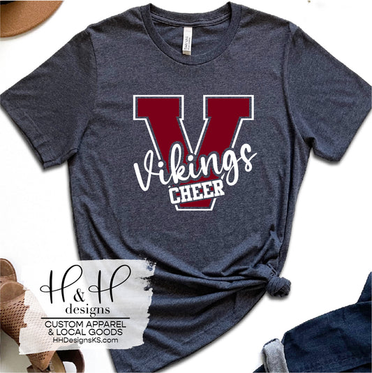 Vikings Cheer Varsity Letter ~ Seaman Cheer Fundraiser