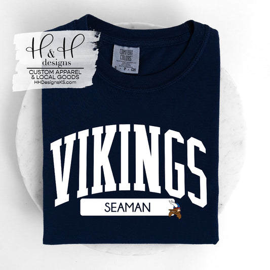 Vikings Classic Block Arch - SHS Spirit Club Fundraiser with Delivery Option