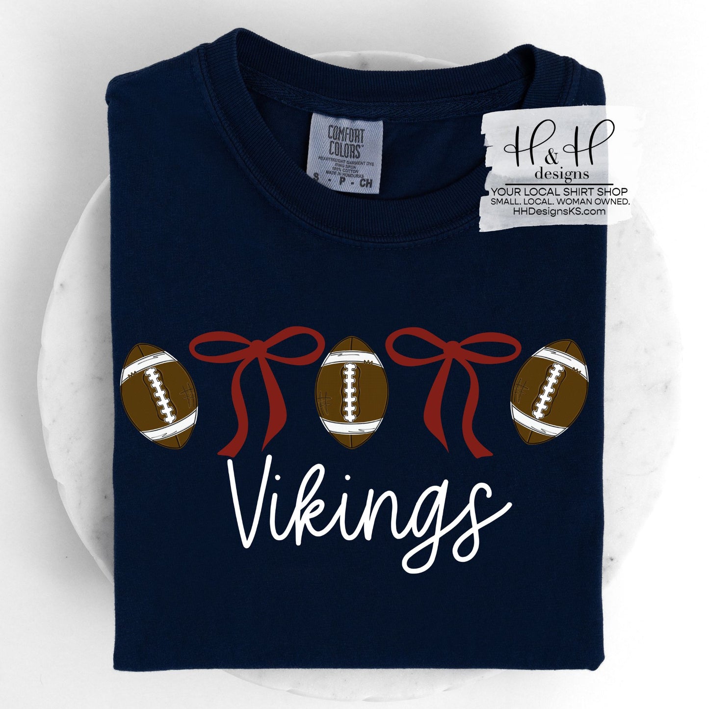 Vikings Coquette Football Bows