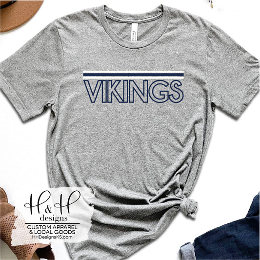 Vikings Triple Lines ~ Vikings Baseball