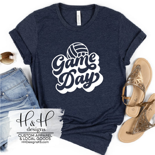 Volleyball Game Day Retro Script