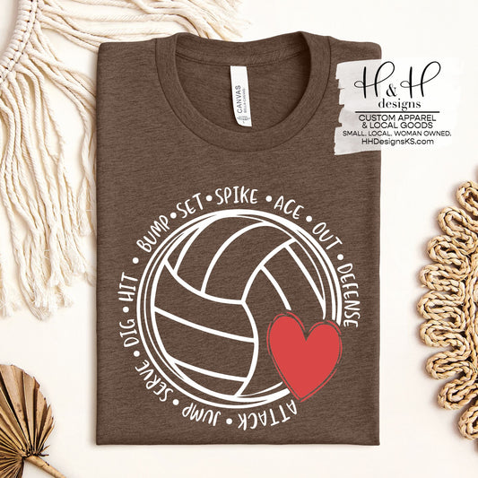 Volleyball Heart