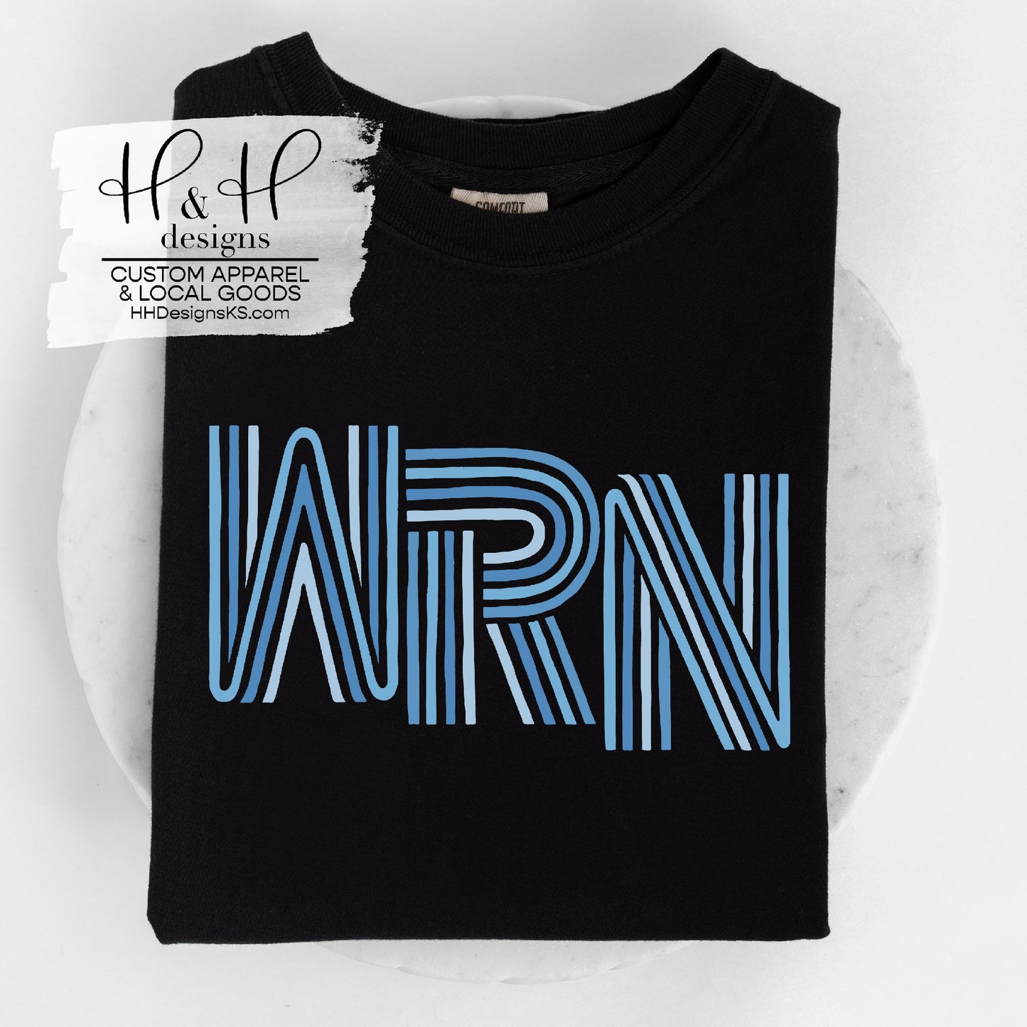 WRN Lined Initials ~ HH774