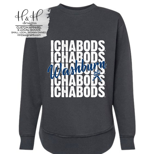 Washburn Ichabods Stack ~ Licensed Apparel ~ HHWU104