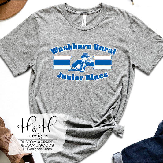 Washburn Rural Junior Blues Classic Triple Line with Logo