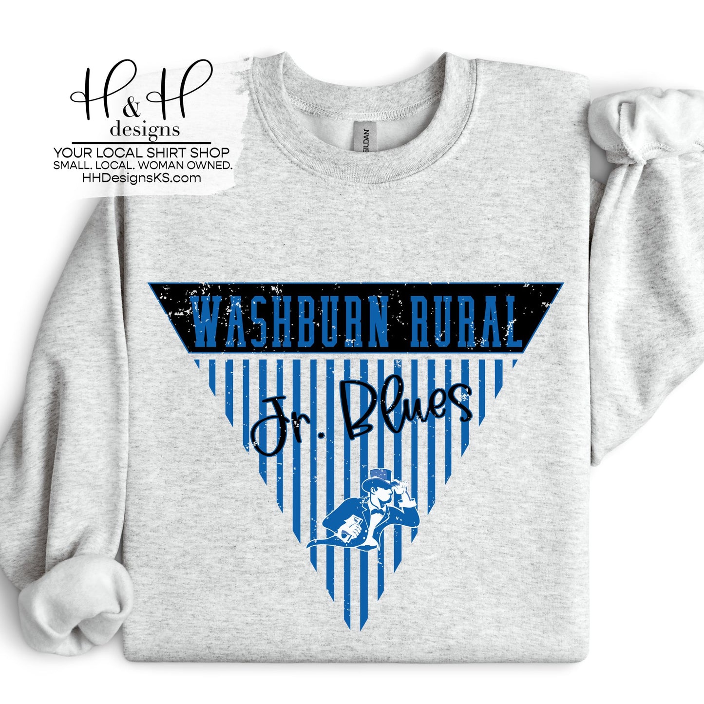Washburn Rural Striped Pennants ~ HH122