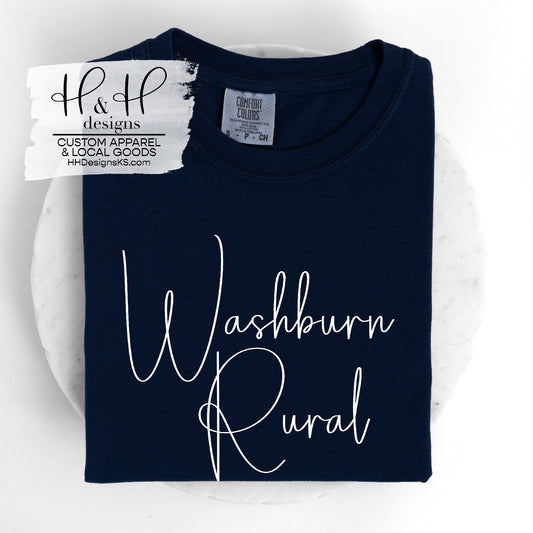 Washburn Rural Swirly Script
