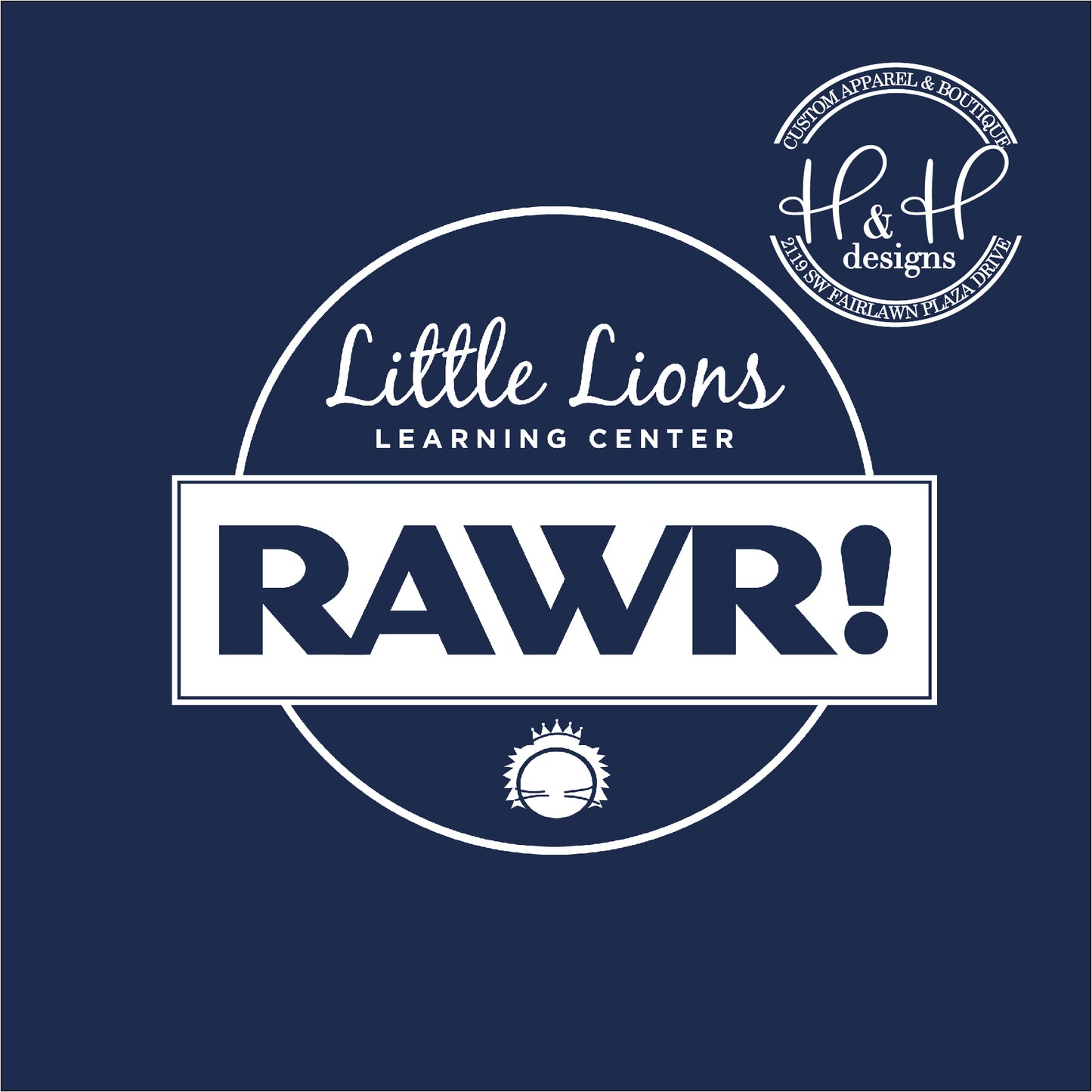 White Little Lions - RAWR! - CPLS Little Lions