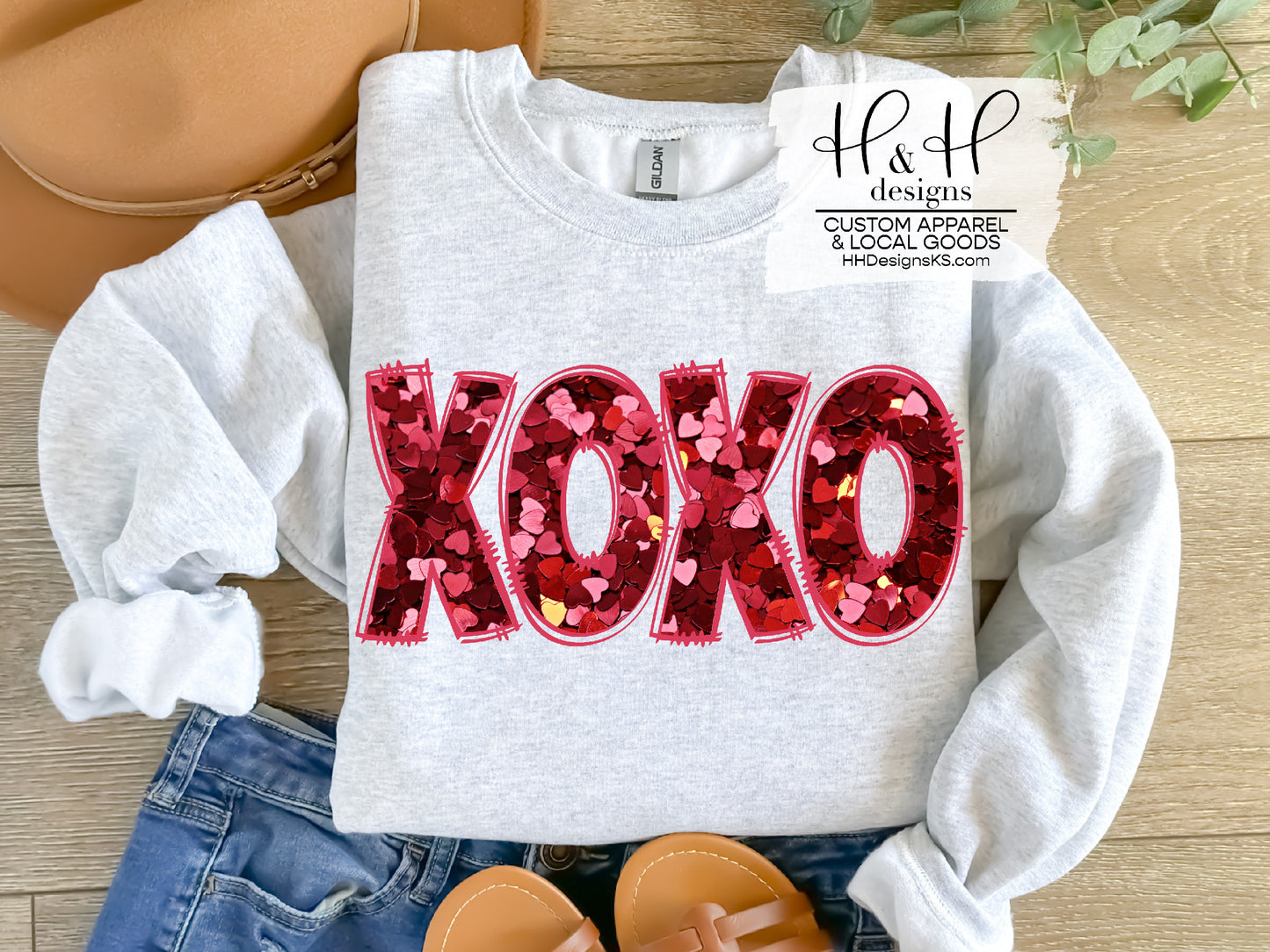 XOXO Glitter Hearts- Valentines Day Collection