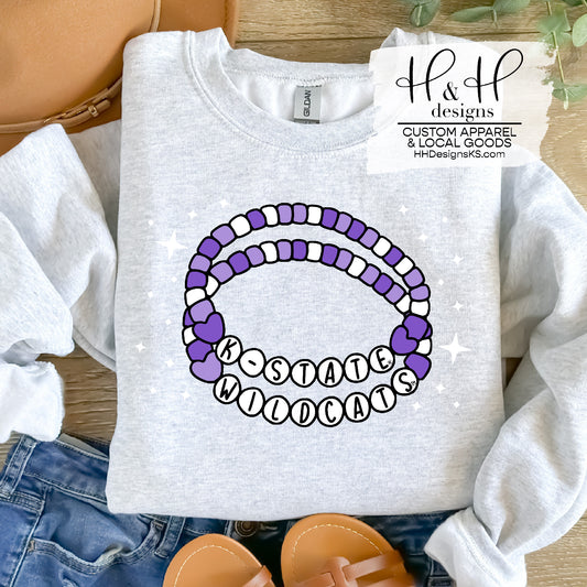 K-State Wildcats Friendship Bracelets ~ HHKSU155 ~ Licensed K-State Apparel
