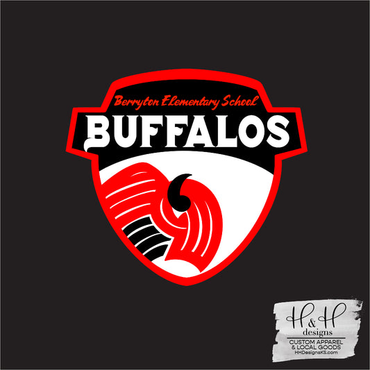 Berryton Buffalos Shield ~ Berryton PTO Fundraiser