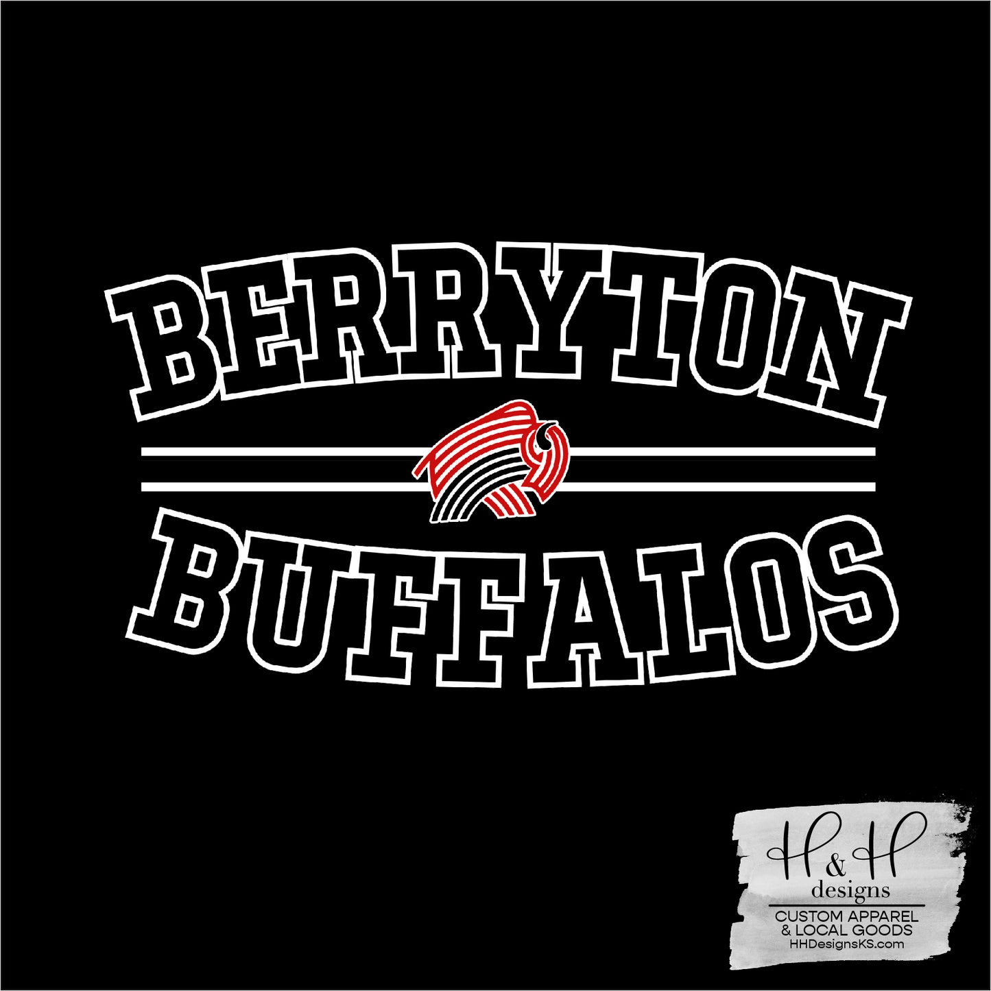 Berryton Buffalos Mock Patches ~ Berryton PTO Fundraiser