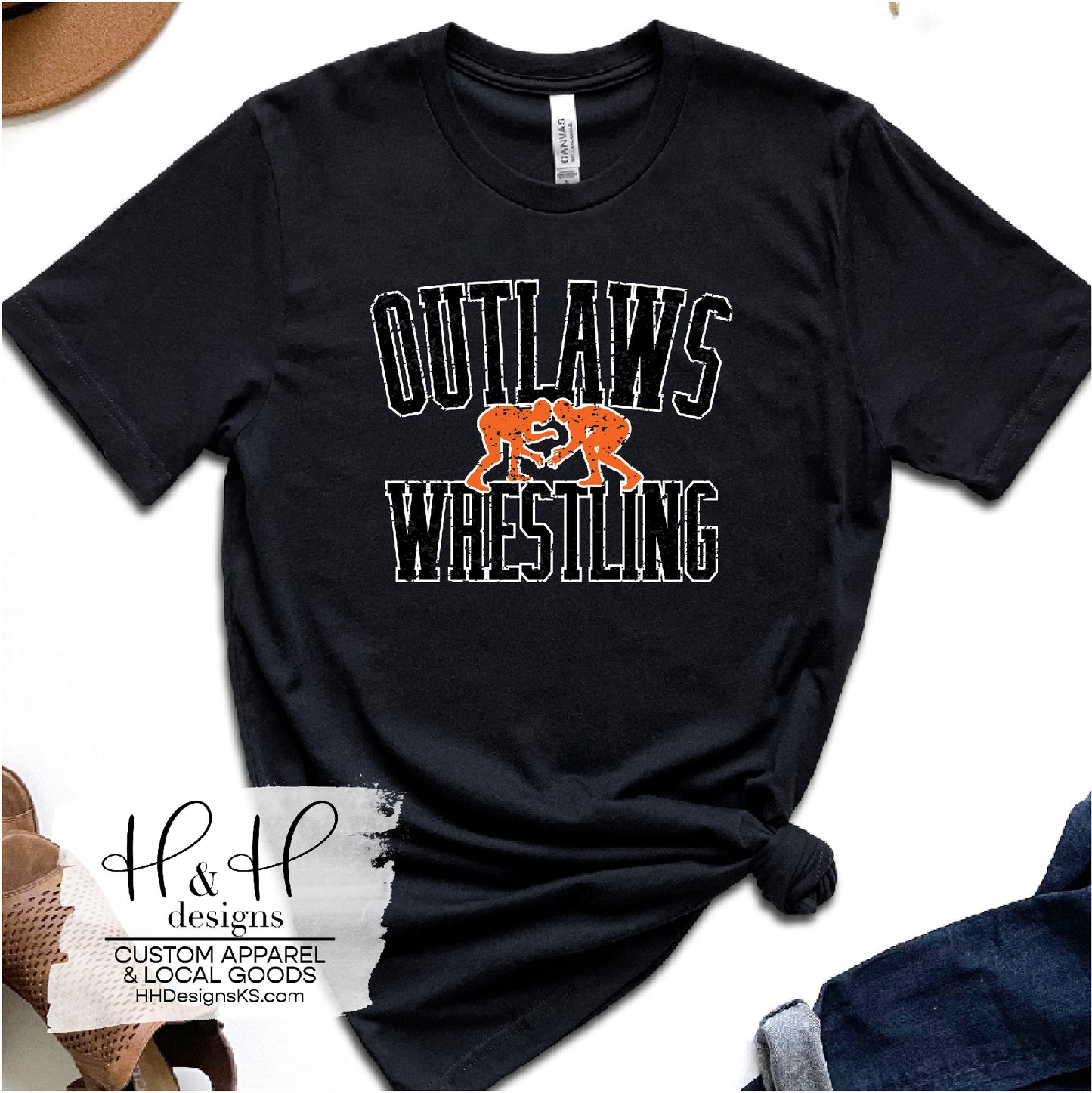 Outlaws Wrestling Block - MALE Wrestler -  All color options available