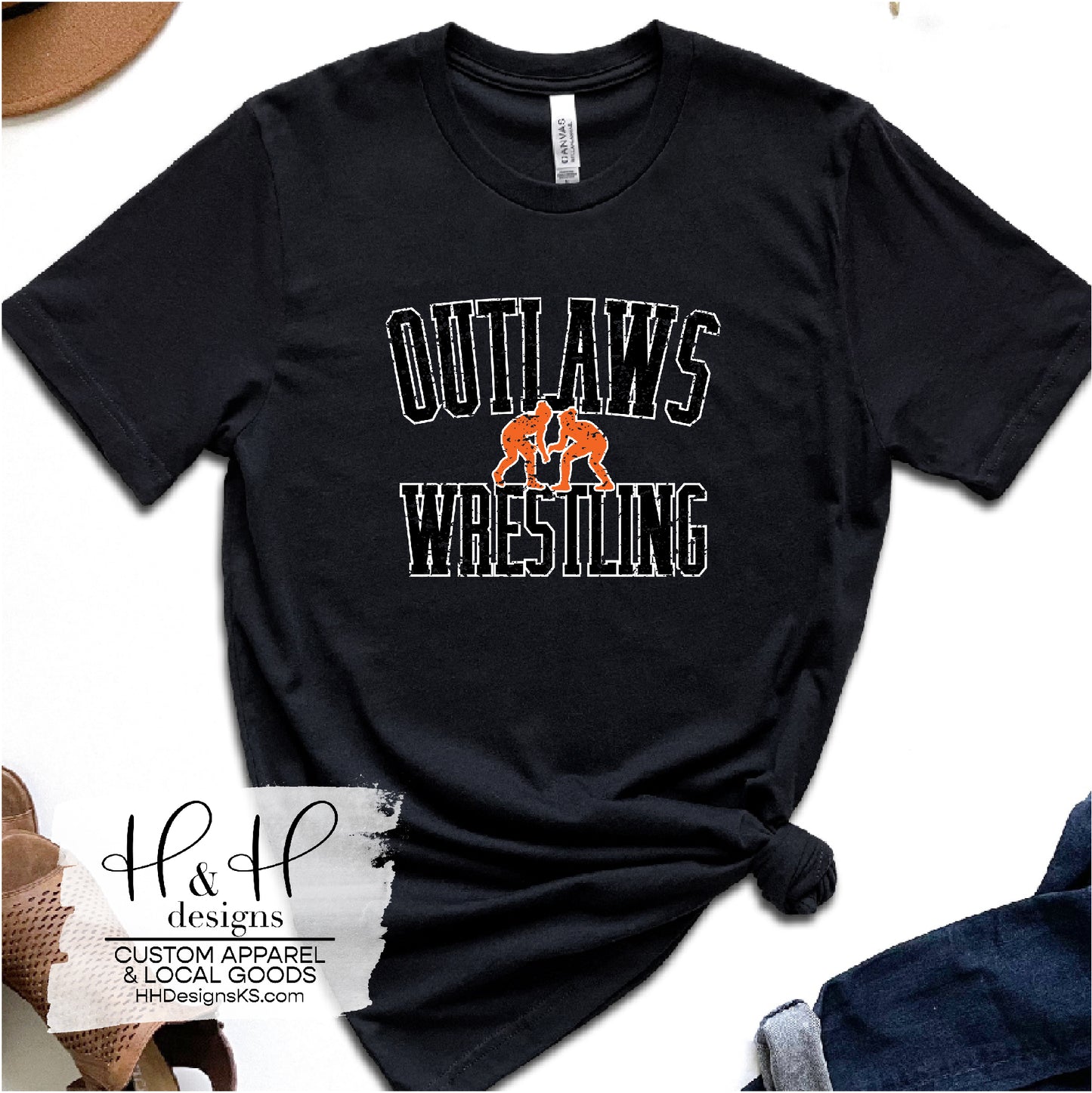 Outlaws Wrestling Block - FEMALE Wrestler - All color options available