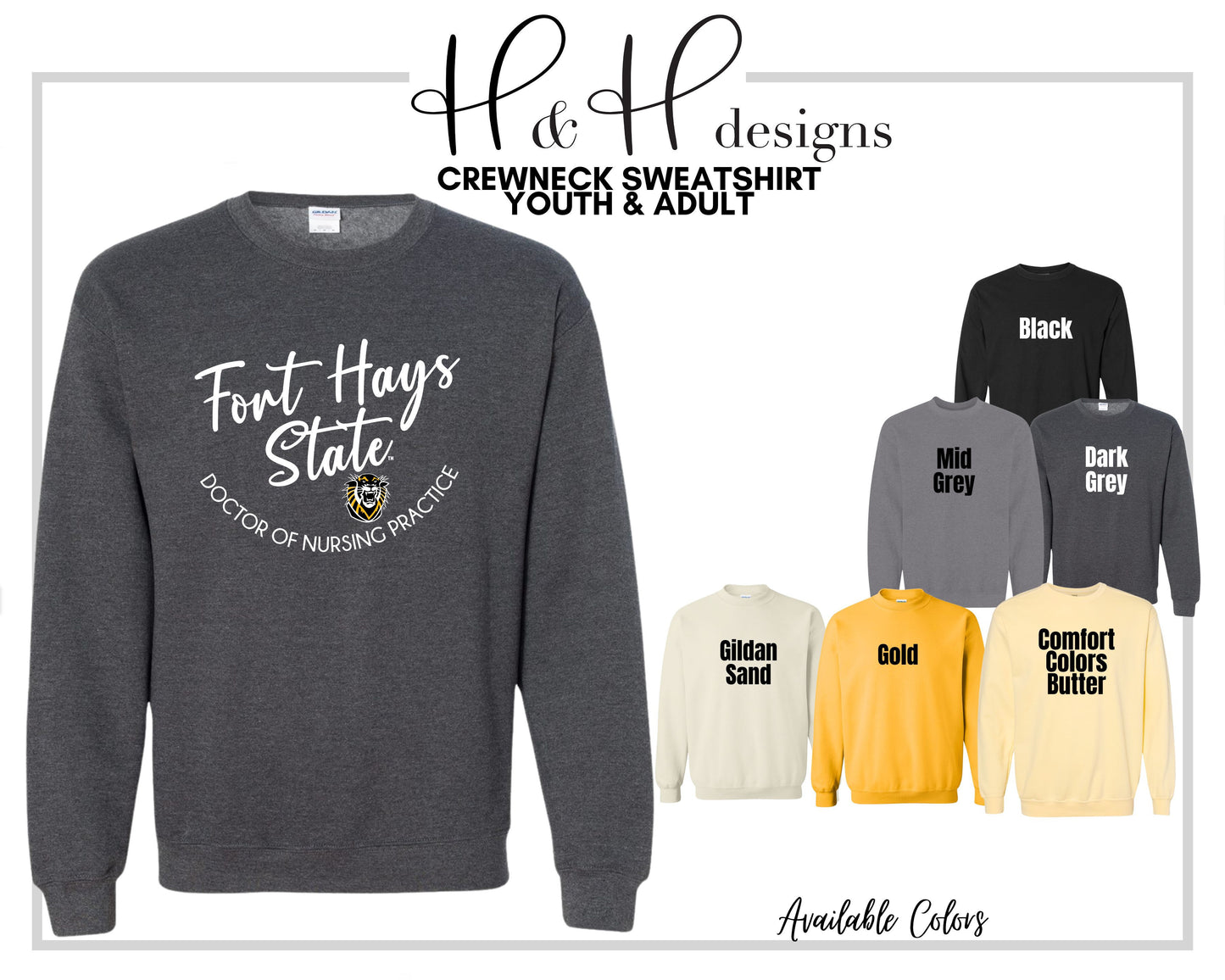 Fort Hays State Doctor of Nursing Practice Classic Round ~ Licensed Apparel ~ HHFHSU141